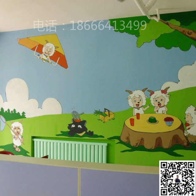 幼儿园彩绘23_幼儿园墙绘