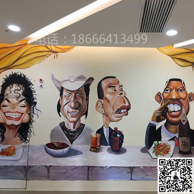 东莞元美文化艺术有限公司_餐厅彩绘_餐厅彩绘20