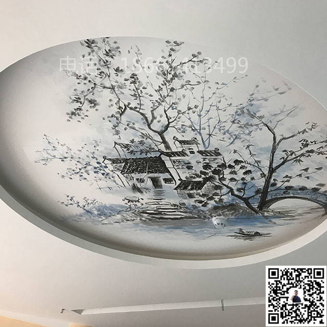 东莞元美文化艺术有限公司_餐厅彩绘_餐厅彩绘14