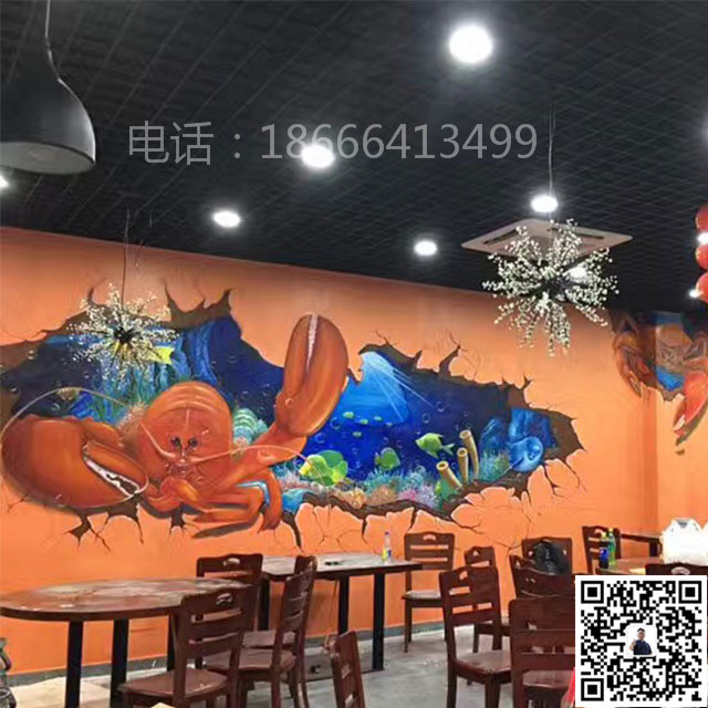 东莞元美文化艺术有限公司_餐厅彩绘_餐厅彩绘12