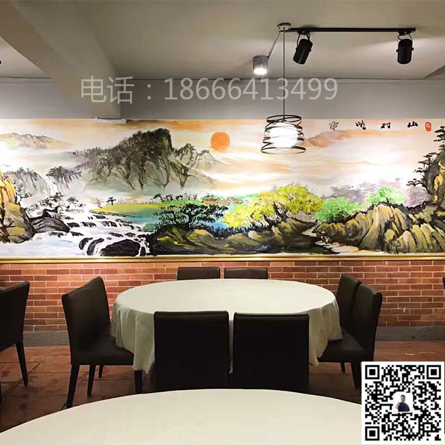 东莞元美文化艺术有限公司_餐厅彩绘_餐厅彩绘9