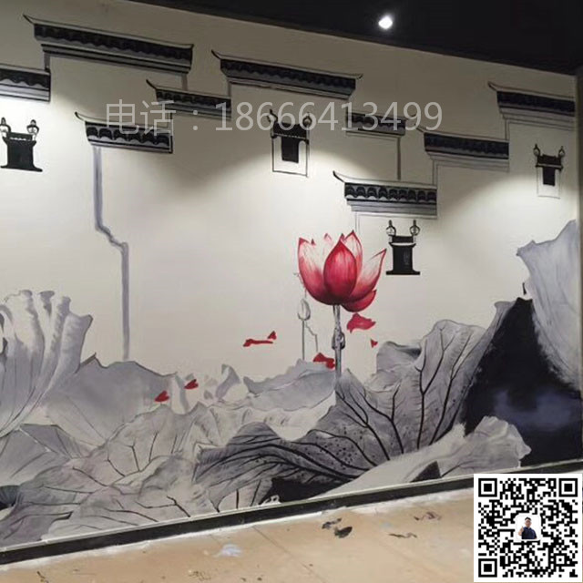 东莞元美文化艺术有限公司_餐厅彩绘_餐厅彩绘17